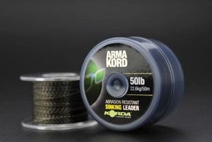 Korda Arma Kord Abrasion Resistant Sinking Leader (50m) by Billing Tackle