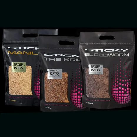 Sticky Spod & Bag Mix Krill Manilla & Bloodworm 5kg | ALL Flavours by Billing Tackle