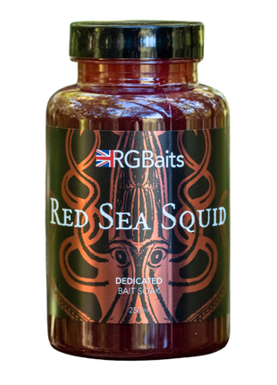 RG Baits Red Sea Squid 250ml Bait Soak by Billing Tackle
