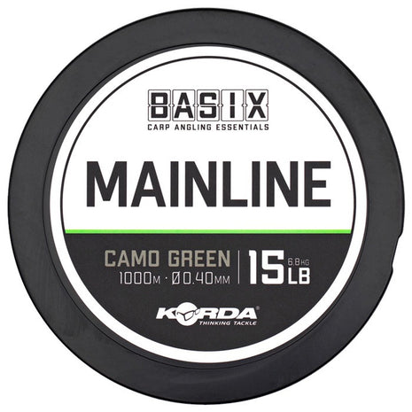 Korda Basix Mainline Camo Green 1000m by Billing Tackle