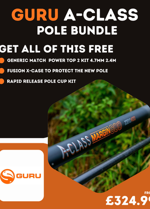 GURU A-Class Pole Bundle | All Sizes | FREE Case, Top Kit & Pole Cups