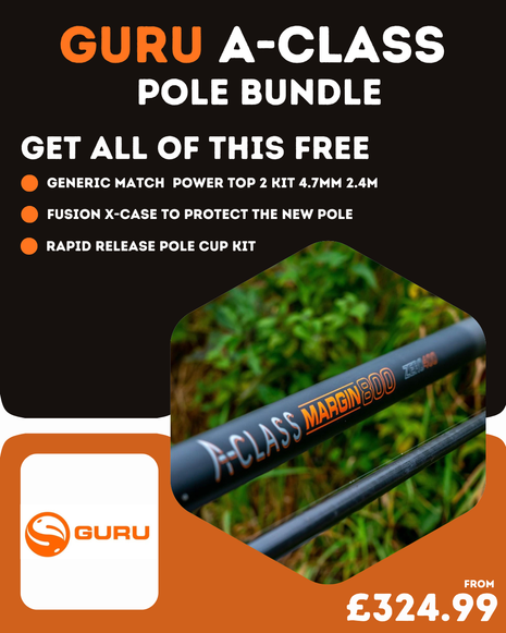 GURU A-Class Pole Bundle | All Sizes | FREE Case, Top Kit & Pole Cups
