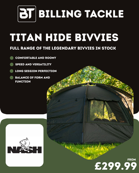 Nash Titan Hide & Hide XL Camo | FULL Range in Stock from £299.99