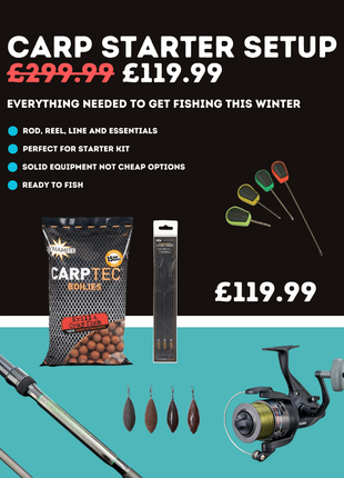 Carp Starter Setup £119.99 | Perfect Gift | Fishing Starter Kit | Good Stuff, Not Cheap