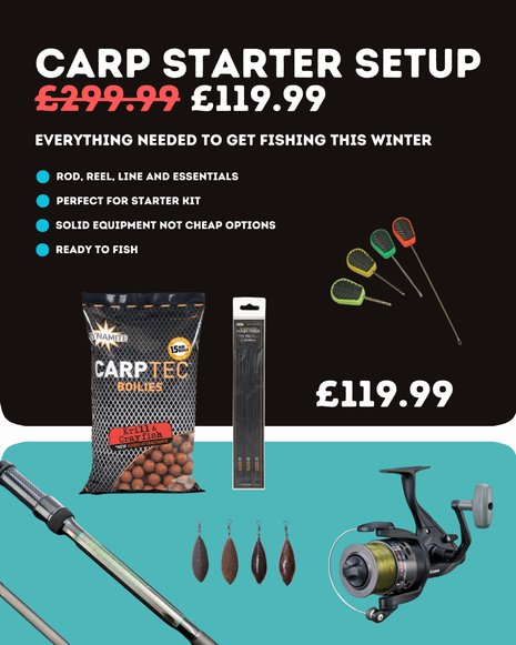 Carp Starter Setup £119.99 | Perfect Gift | Fishing Starter Kit | Good Stuff, Not Cheap