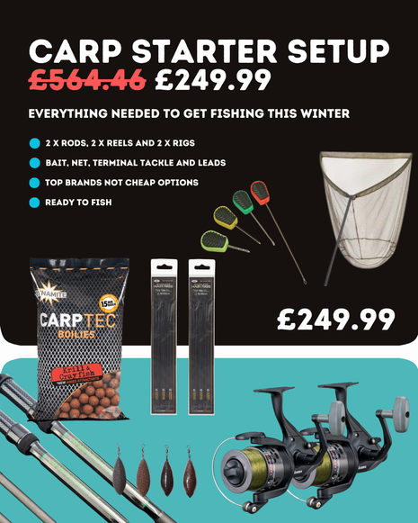 Carp Starter Setup £249.99 | Perfect Gift | Fishing Starter Kit | Good Stuff, Not Cheap