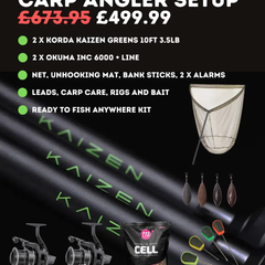 Carp Angler Setup £499.99 | Perfect Christmas Gift | Intermediate Fishing Kit | Save Over £250 by Billing Tackle