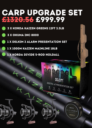 Carp Upgrade Setup £999.99 | Black Friday Deal | Advanced Fishing Kit | Kaizen Green Offer