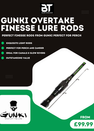 Gunki Overtake Finesse Perch Lure Rods | Full Range from