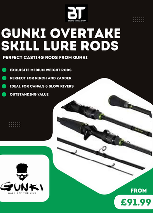 Gunki Overtake Skill Spin/Lure Rods | Full Range from £91.99