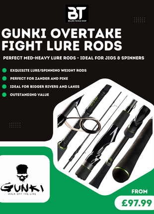 Gunki Overtake Fight Spin/Lure Rods | Full Range from £97.99
