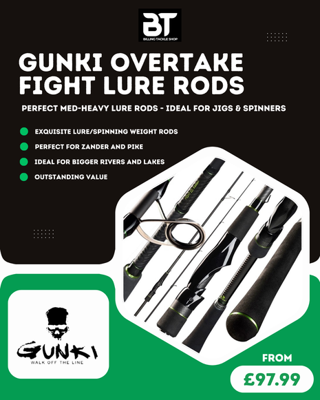 Gunki Overtake Fight Spin/Lure Rods | Full Range from £97.99