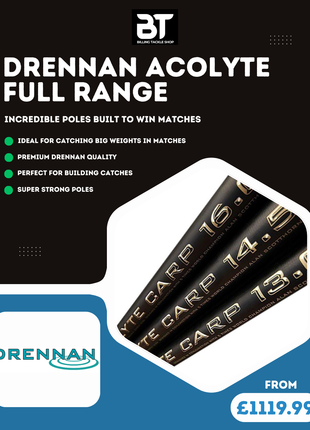 Drennan Acolyte Poles | Full Range From £1199.99 | WOW Offers