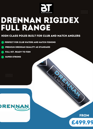 Drennan Rigidex Poles | Full Range From £499.99 | WOW Offers