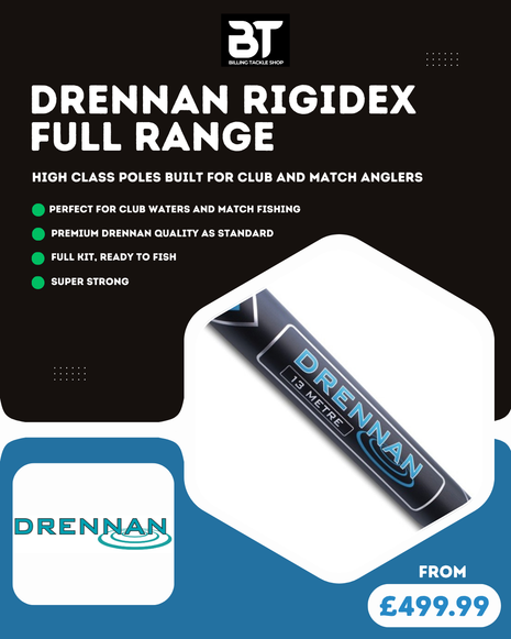 Drennan Rigidex Poles | Full Range From £499.99 | WOW Offers