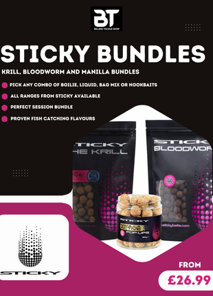Sticky Baits Session Bundles | Active Krill, Manilla & Bloodworm | Pick Your Own from £26.99