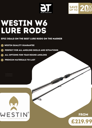 Westin W6 Freshwater Lure & Spin Rods | Quality, Defined | WOW Offers