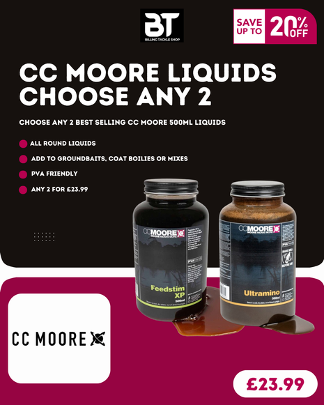 CC Moore Liquid Foods Full Range - Any Two 500ml Liquids for £23.99