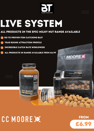 Live System CC Moore Full Range - Boilies, PVA, Pellets, Liquids & Hookbaits