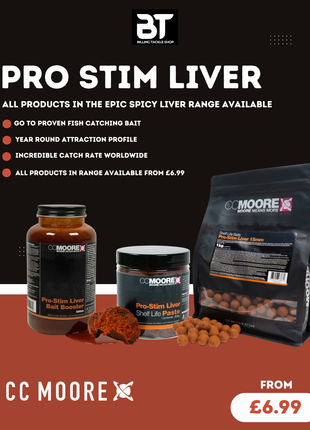 Pro Stim Liver CC Moore Full Range - Boilies, PVA, Pellets, Liquids & Hookbaits
