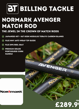 Normark Avenger Match Rods | All Sizes Available from £289.99
