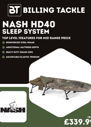 Nash Indulgence HD40 Bedchair From £339.99