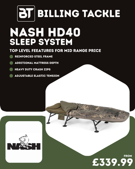 Nash Indulgence HD40 Bedchair From £339.99