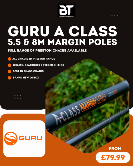 GURU A-Class Margin Pole Bundle £79.99 | All Sizes | FREE Top Kit Worth £49.99