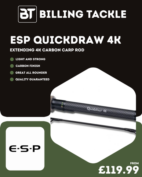 ESP Quickdraw 4K Carp Rod | All Sizes Available from £119.99