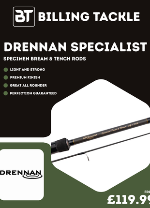 Drennan Specimen Bream & Tench Rods | All Sizes from £119.99