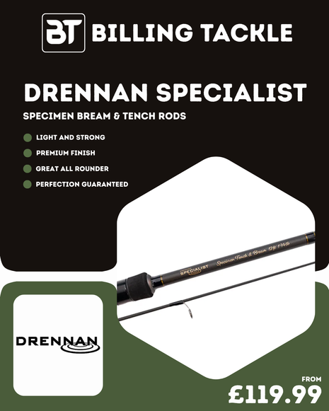 Drennan Specimen Bream & Tench Rods | All Sizes from £119.99