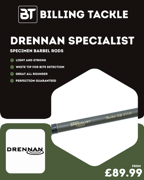 Drennan Specialist Specimen Rods | All Sizes from £89.99
