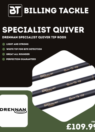 Drennan Specialist Quiver Tip Rods | All Sizes from £109.99