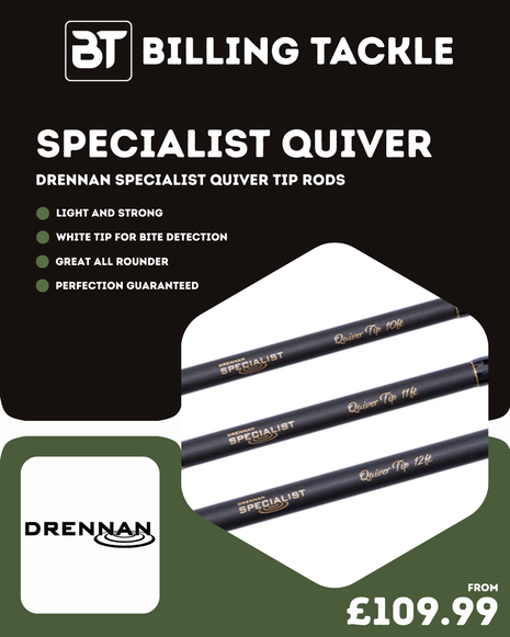 Drennan Specialist Quiver Tip Rods | All Sizes from £109.99