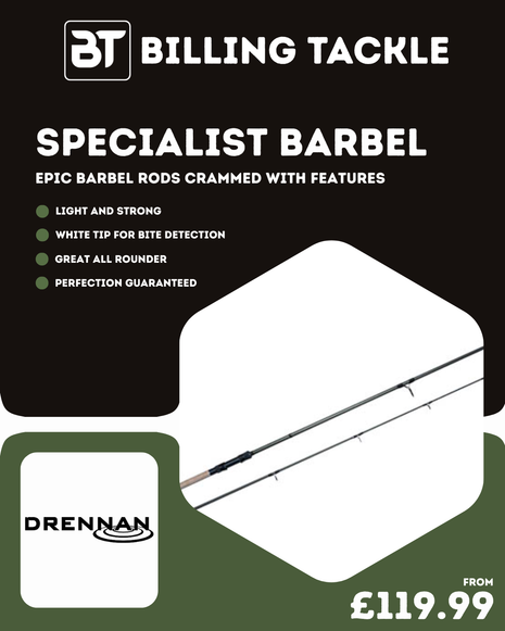 Drennan Specialist Barbel Rods | All Sizes from £119.99
