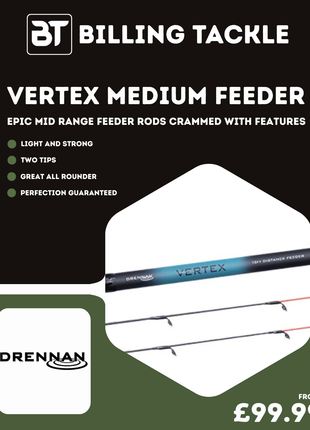 Drennan Vertex Medium Feeder Rods | All Sizes from £99.99