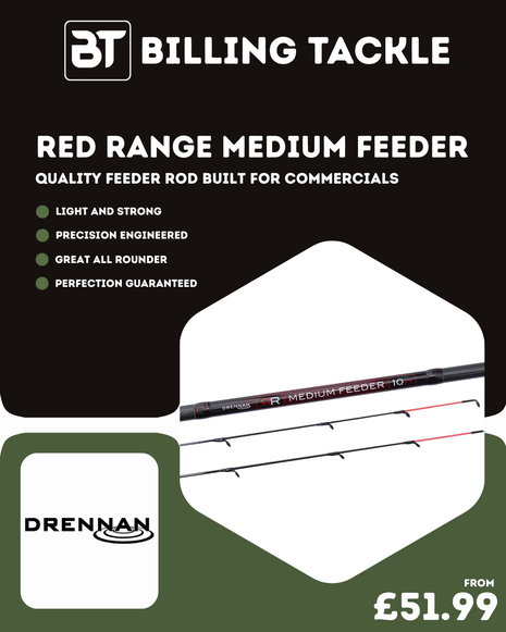 Drennan Red Medium Carp Feeder Fishing Rods | All Sizes from £51.99