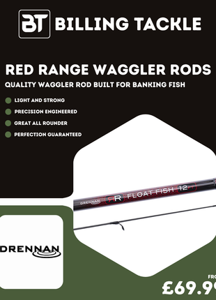 Drennan Red Range Waggler Fishing Rods | All Sizes from £69.99