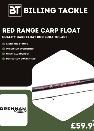 Drennan Red Range Carp Float Fishing Rods | All Sizes from £59.99