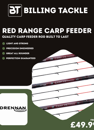 Drennan Red Range Carp Feeder Fishing Rods | All Sizes from £49.99
