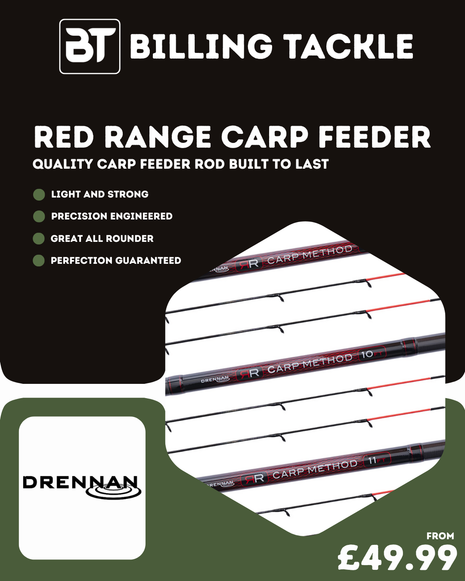 Drennan Red Range Carp Feeder Fishing Rods | All Sizes from £49.99