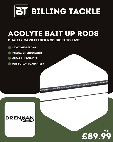 Drennan Acolyte Bait Up Rods | All Sizes from £89.99