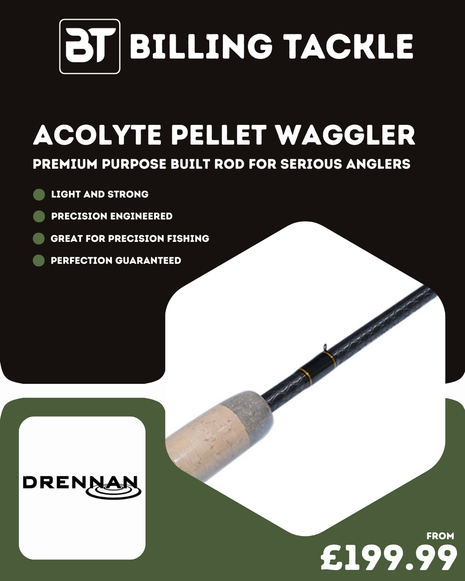 Drennan Acolyte Commercial Pellet Waggler Rods | All Sizes Available