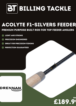 Drennan Acolyte F1–Silvers Feeder Rods | All Sizes Available