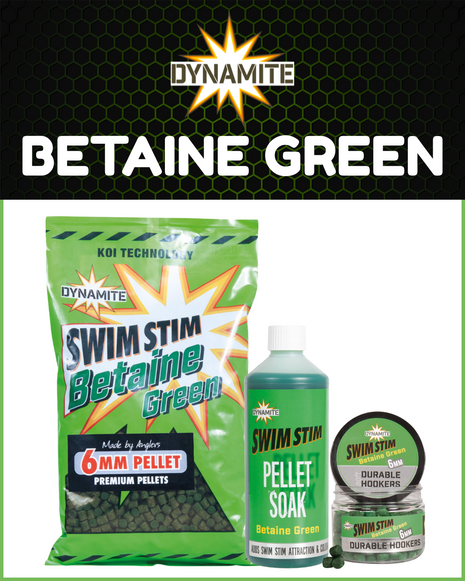 Dynamite Baits Betaine Green Full Range Pellets Groundbait Liquids Hookers