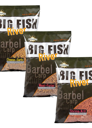Dynamite Big Fish River Barbel Pre-Drilled Pellets (1.8kg) by Billing Tackle