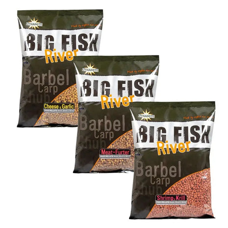Dynamite Big Fish River Barbel Pre-Drilled Pellets (1.8kg) by Billing Tackle