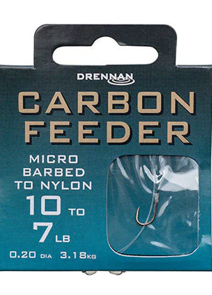 Drennan Carbon Feeder Micro Barbed to Nylon by Billing Tackle