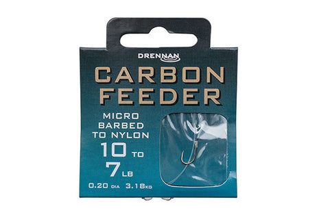 Drennan Carbon Feeder Micro Barbed to Nylon by Billing Tackle
