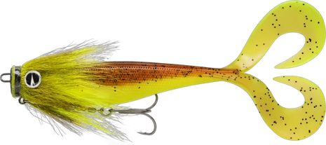 Soft Olio Moustache 18 Pre Rigged Chartreuse by Billing Tackle